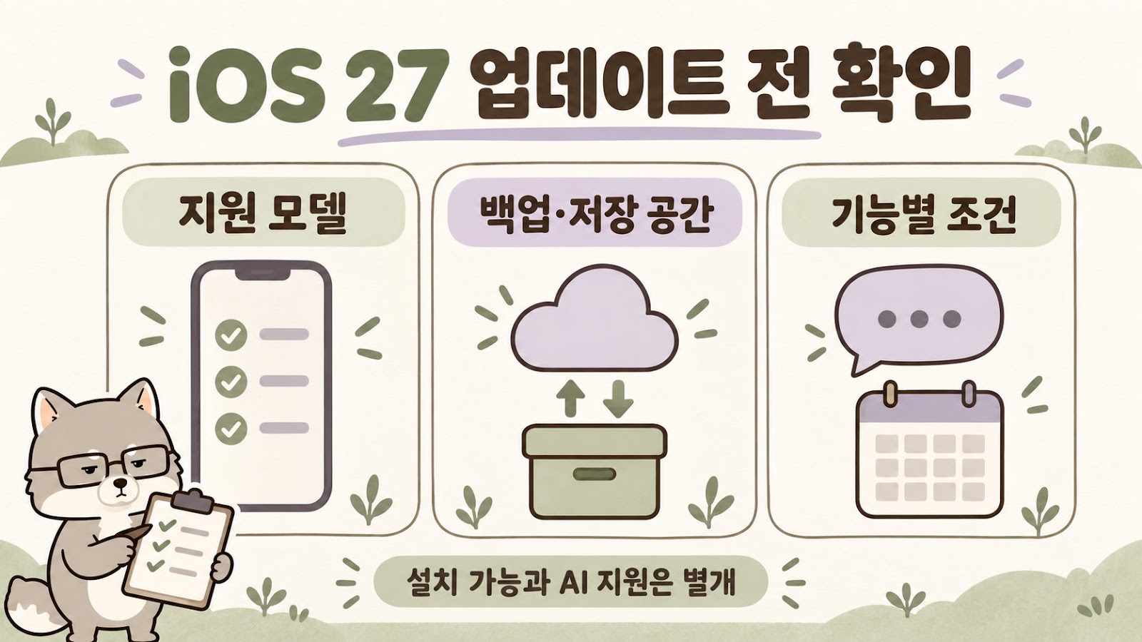 iOS 27 지원 기종과 업데이트 준비, 내 아이폰도 설치할 수 있을까?