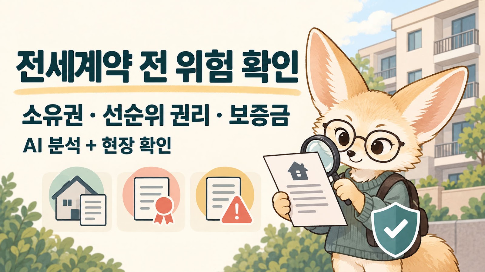경기 안심 부동산 이용법, AI 전세 권리분석에서 확인할 항목